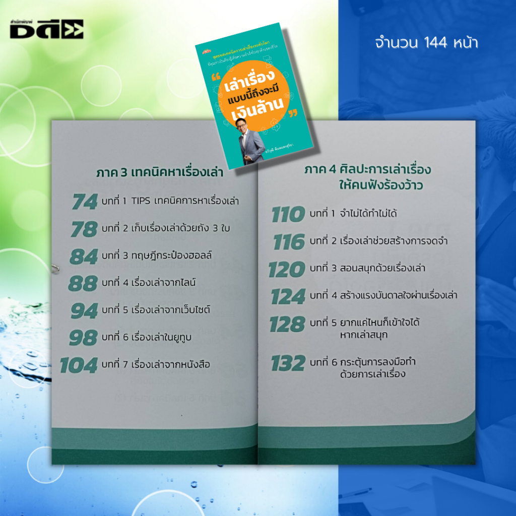 หนังสือ-เล่าเรื่องแบบนี้ถึงจะมีเงินล้าน-ศิลปะการพูด-จิตวิทยา-การพัฒนาตนเอง-เทคนิคการพูด-ทักษะการพูด-กลยุทธ์การพูด