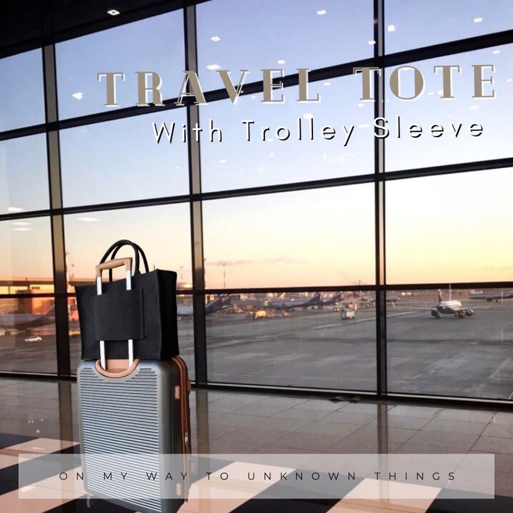 Travel Tote With Trolley Sleeve Multi Functional Bag Shopee Thailand
