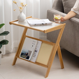 โต๊ะญี่ปุ่น โต๊ะเล็กพับขา design มินิมอล ขนาดกว้าง 45cm สูง 56cm มี 2 สี