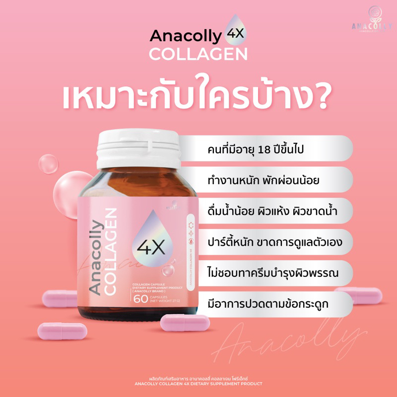 anacollycollagen4x-สูตรใหม่เห็นผลดีกว่าเดิม-โปร5กระปุกคุ้มมาก