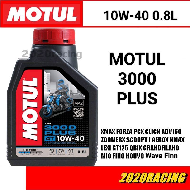 น้ำมันเครื่อง-motul-3000-plus-ขนาด-0-8l-เกรดกึ่งสังเคราะห์ใช้ได้กับรถออโต้และรถเกียร์