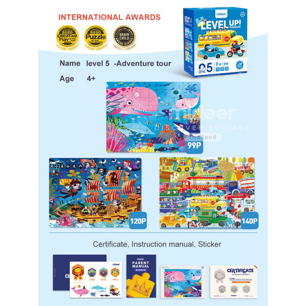 จิ๊กซอว์การผจญภัย Advanced Puzzle Step 5-Advanture Mideer มิเดียร์ ...