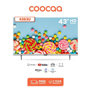 ภาพหน้าปกสินค้าCOOCAA  TV 43S3U ทีวี 43 นิ้ว inch Smart TV FHD Youtube ที่เกี่ยวข้อง