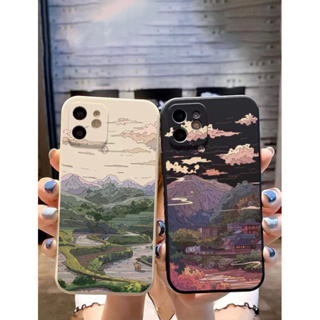 เคสไอโฟนวิวภูเขากลางวัน&amp;กลางคืน 2ชิ้น (1แถม1) i6-14promax (Case iphone) เคสมือถือ เคสวิว เคสครีม เคสศิลปะ เคส1แถม1