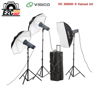 ชุดไฟสตูดิโอสำหรับถ่ายภาพ VISICO VC 300HH II WITH 75 W LED