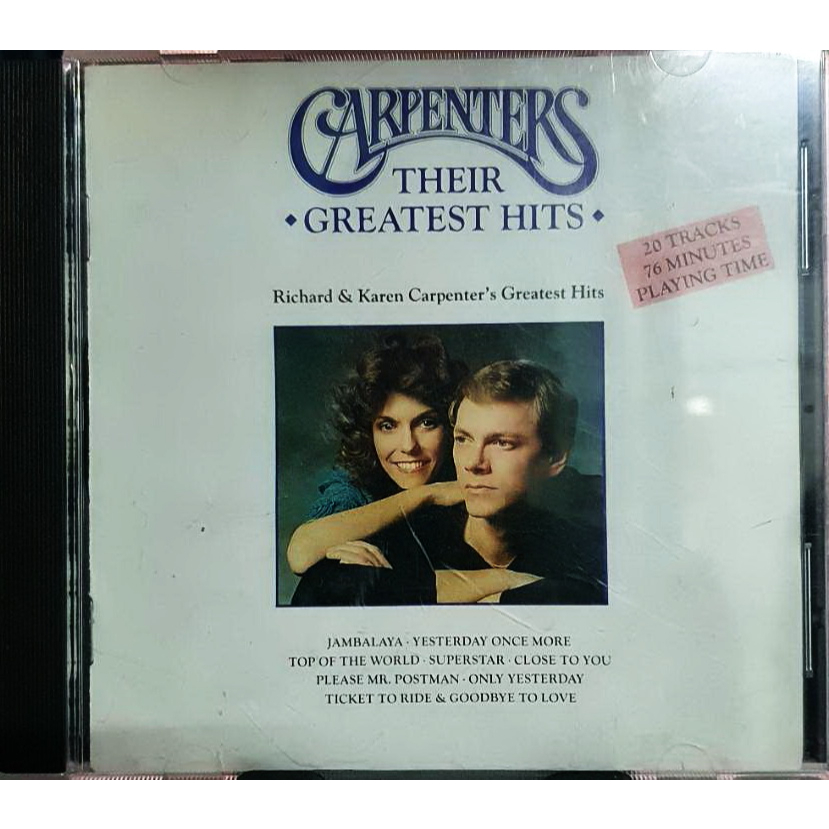 ซีดี-cd-carpenters-greatest-hits-made-in-jp-ปกแผ่นสภาพดีมีรอยบ้างใช้งานได้