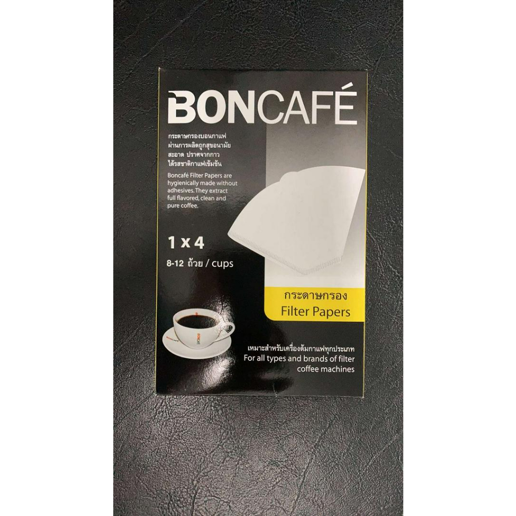 บอนกาแฟ กระดาษกรองกาแฟ ขนาด 1x4 นิ้ว x 40 ชิ้น Boncafe Filter Paper ...