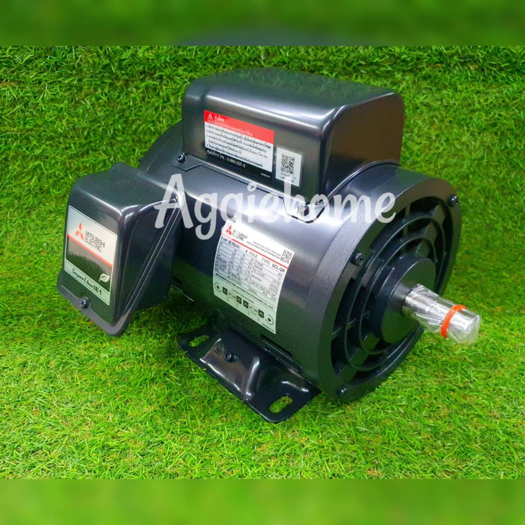 mitsubishi-มอเตอร์-1-แรงม้า-รุ่น-scl-qr-1hp-4p-220v-มอเตอร์ไฟฟ้า-ชนิดคอนเดนเซอร์