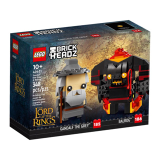 LEGO Brickheadz #40631 Gandalf the Grey and Balrog กล่องมีรอยเล็กน้อย