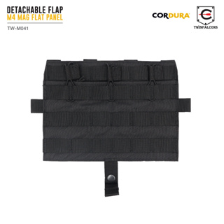 ซองแม็กกาซีน Detachable Flap M4 Mag Flat Panel ( Twinfalcons ) วัสดุผ้า Delustering Cordura 500D Low profile front flap