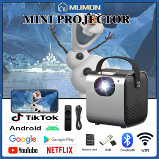 สินค้า โปรเจคเตอร์ โปรเจคเตอร์มินิ WIFI Projector เชื่อมต่อโทรศัพท์ 4K Bluetooth พร้อมแอพ netlfix youtube โฮมเธียเตอร์ ชุดโฮม