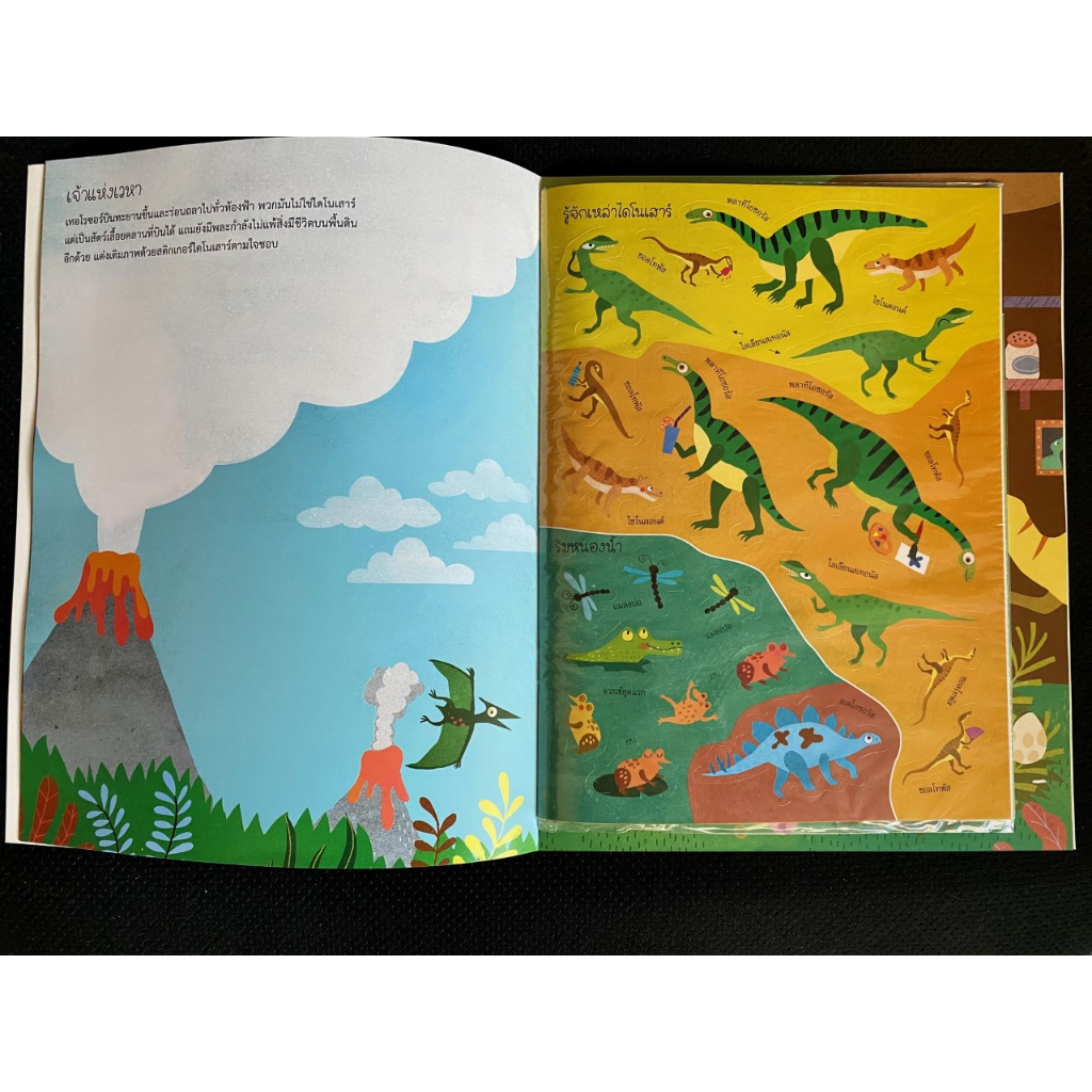 aksara-for-kids-หนังสือเด็ก-สติกเกอร์ซาฟารี-ไดโนเสาร์-มากกว่า-130-ชิัน