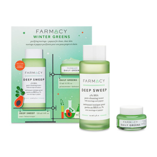 พร้อมส่ง Farmacy Winter Greens Duo - Skincare Gift Set with Deep Sweep Toner