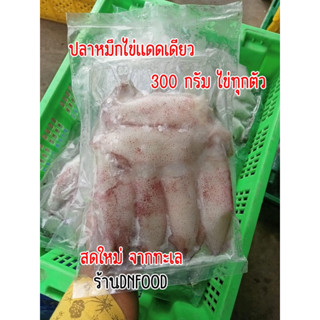 ปลาหมึกไข่แดดเดียว อร่อย แพค 300 กรัม