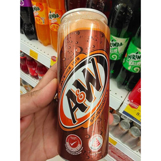 A&amp;W เอ แอนด์ ดับบลิว น้ำอัดลม กลิ่นรูทเบียร์ 325 มล. 1กระป๋อง