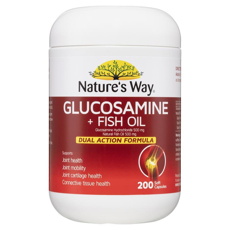 Nature's Way Glucosamine + Fish Oil 200 Soft Capsules Shopee Thailand
