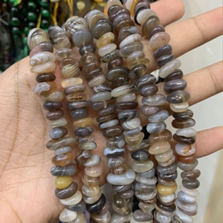 อาเกตบอสวาน่า Botswana Agate ทรงอิสระ เส้นยาว