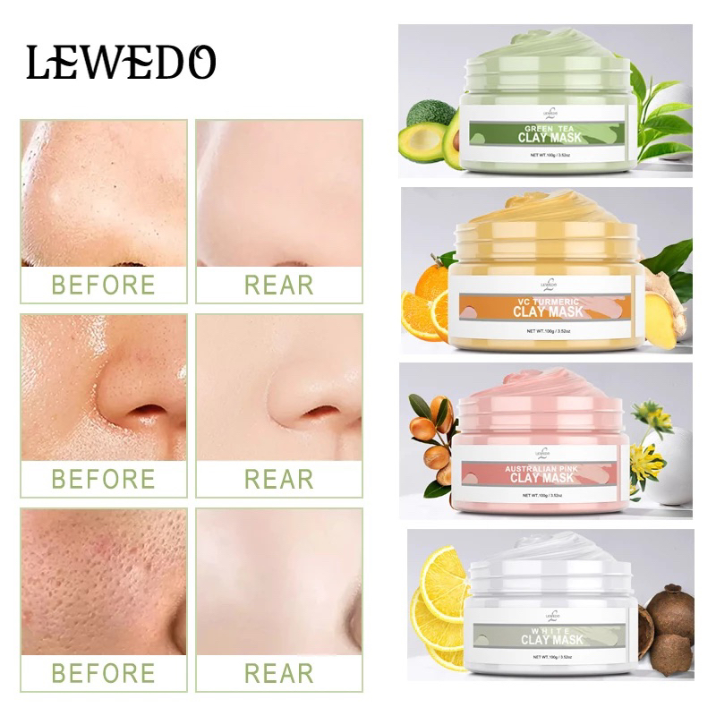 lewedo-green-tea-clay-mask-มาส์กโคลนชาเขียว