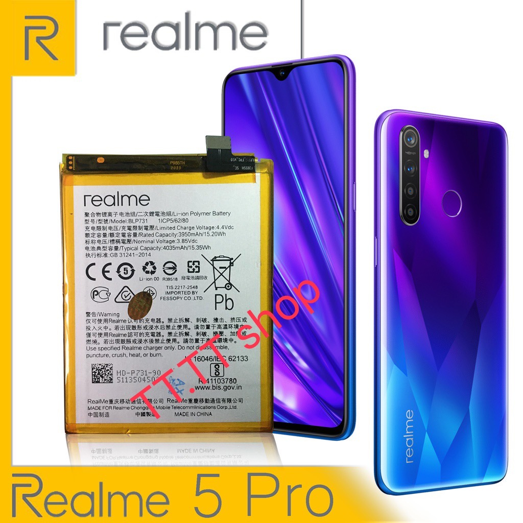 BATERÍA ORIGINAL OPPO/REALME 5 PRO - 4035 MAh - Modelo BLP731 RMX1971 - Nueva De Repuesto