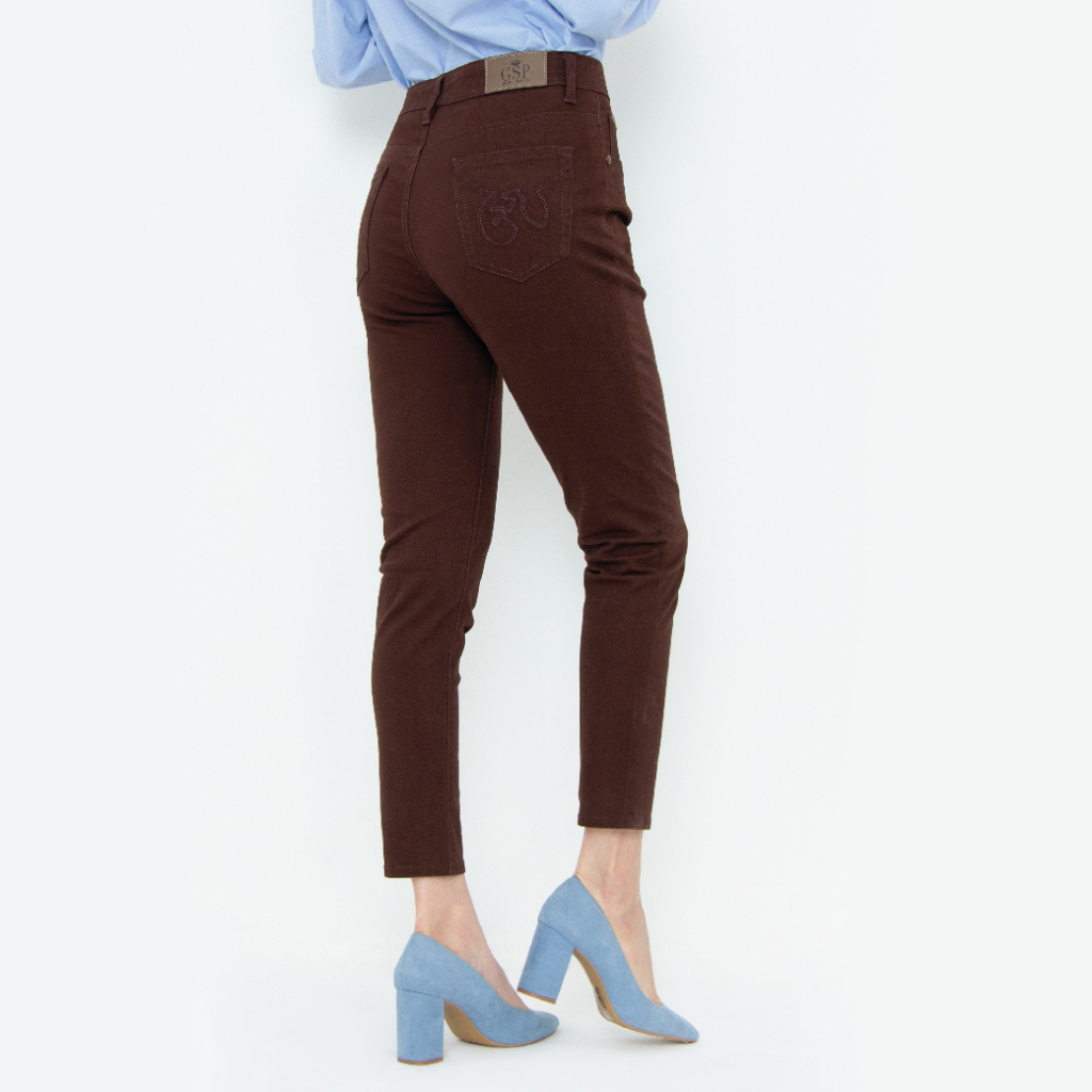 gsp-กางเกงยีนส์-กางเกงผู้หญิง-จีเอสพี-magic-jeans-กางเกงเก็บหน้าท้อง-ขายาว-สีน้ำตาลเข้ม-pt5mdw