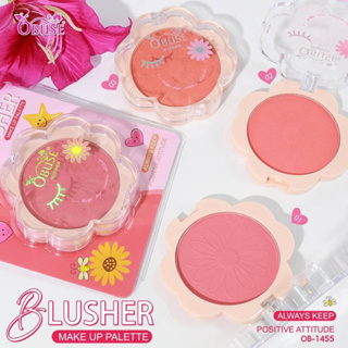 (🔥ของแท้/ส่งไว🔥) Obuse Blusher Make up Palette บลัชออนดอกไม้ เนื้อแมท OB1455