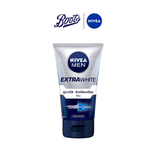 Nivea นีเวีย เมน เอ็กซ์ตร้า ไวท์ โฟม 100 ก.