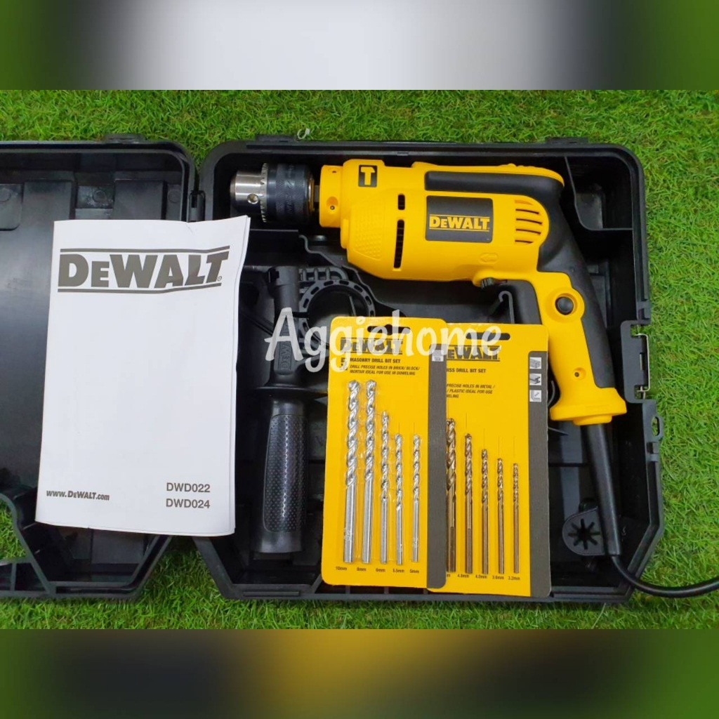 dewalt-สว่านกระแทก-13-มม-รุ่น-dwd024k-650-วัตต์-เจาะปูน-เจาะไม้-เจาะเหล็ก-สว่าน-สว่านกระแทก