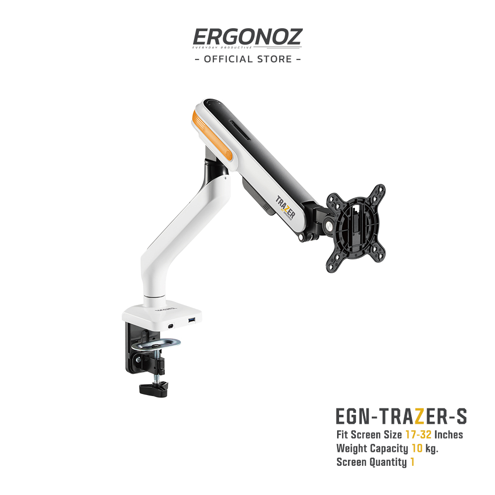 ergonoz-แขนจับจอ-ขาตั้งจอคอม-ขาตั้งจอ-ขาตั้งจอคอมพิวเตอร์-monitor-arm-รุ่น-egn-trazer-s-สำหรับหน้าจอ-17-32-นิ้ว