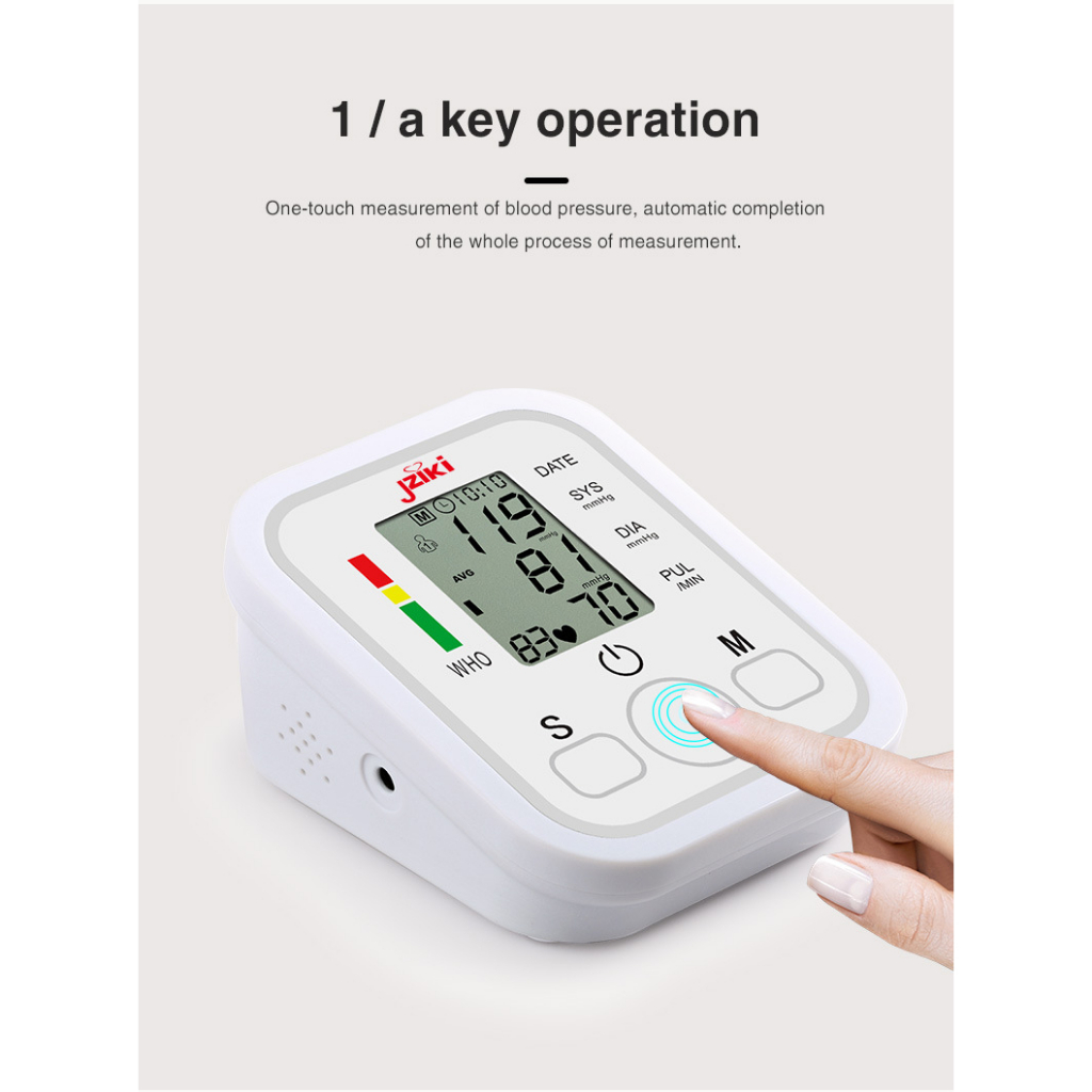 เครื่องวัดความดัน-อัตโนมัติ-เครื่องวัดความดันแบบพกพา-หน้าจอดิจิตอล-blood-pressure-monitor