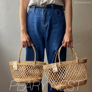 พร้อมส่ง - PEARY NEST กระเป๋าสาน