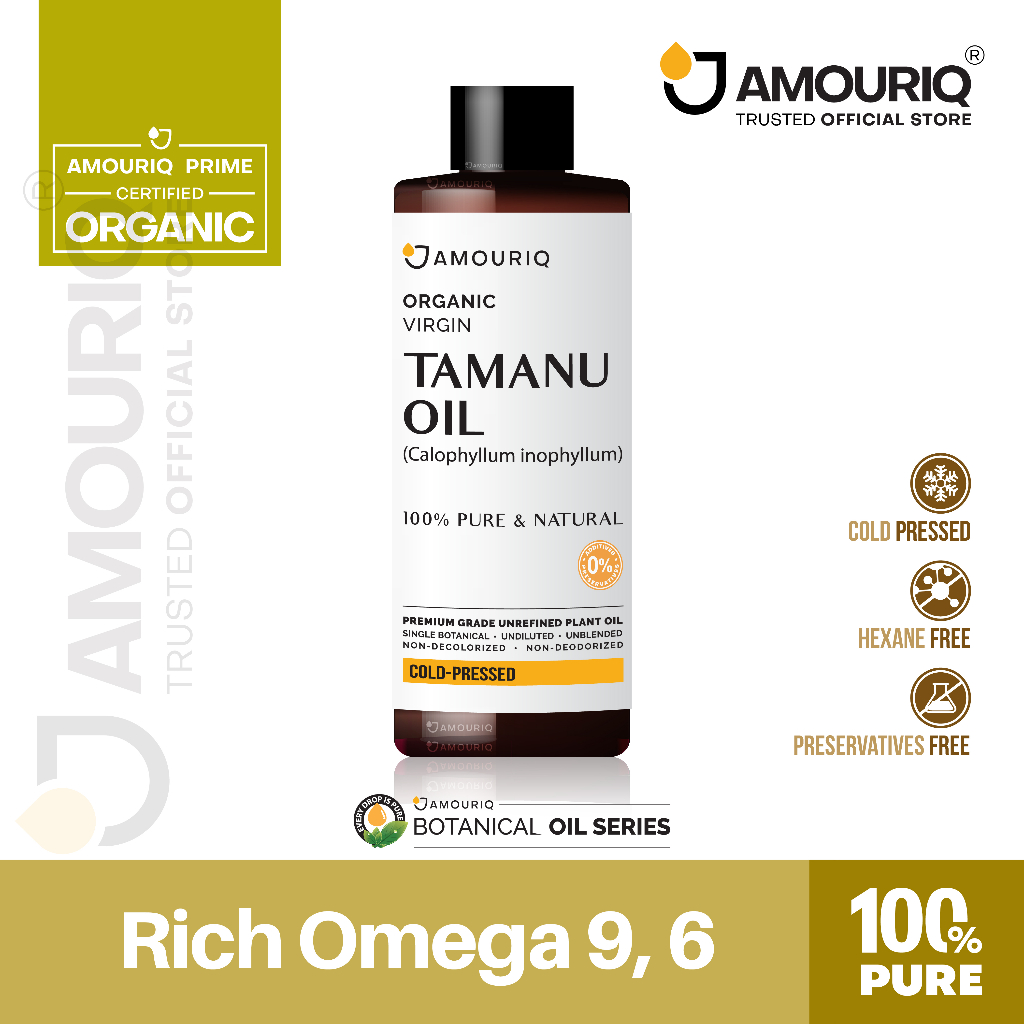 amouriq-น้ำมันต้นกระทิง-น้ำมันทามานู-ออร์แกนิก-สกัดเย็น-100-pure-tamanu-oil-organic-virgin-cold-pressed-30ml-120ml