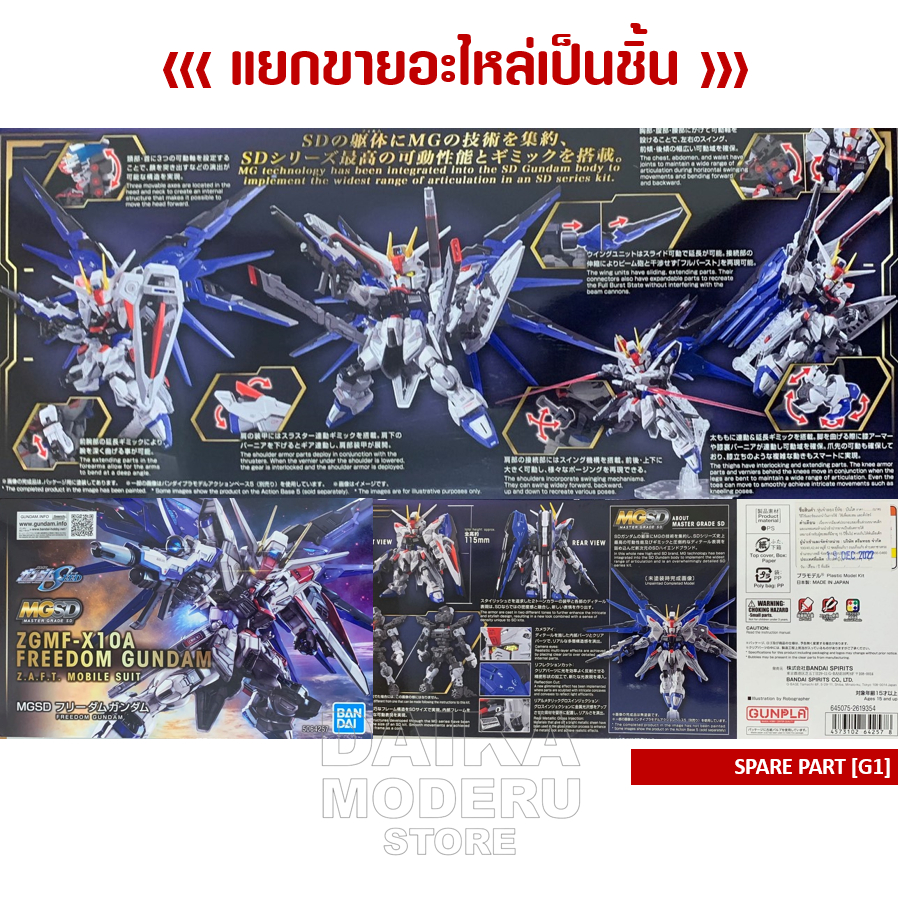 อะไหล่แผง-g1-zgmf-x10a-freedom-gundam-zgmf-x10a-ฟรีด้อม-กันดั้ม