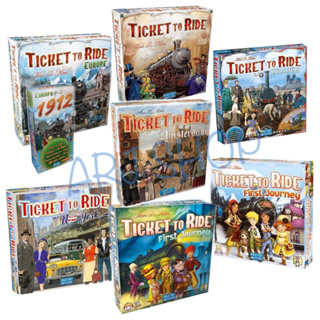 ภาพหน้าปกสินค้าTicket to ride Europe / USA (เกรดอย่างดี กล่องแข็ง) First journey Board game - บอร์ดเกม รถไฟ (ภาษาอังกฤษ) ซึ่งคุณอาจชอบสินค้านี้