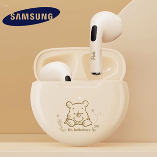 สินค้า New Samsung ชุดหูฟังบลูทูธไร้สาย หูฟังดิสนีย์ ลายการ์ตูน น่ารัก หมีพูห์ วินนี่ TWS การออกแบบใหม่ล่าสุด