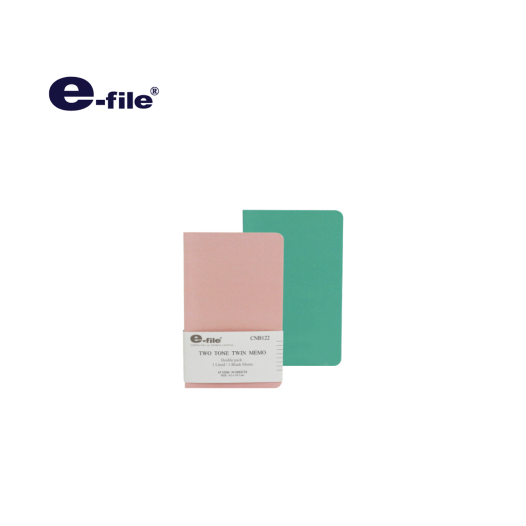 E-file twin memo two tone CNB122 I สมุดกระดาษถนอมสายตา 65 แกรม 30 แผ่น ...