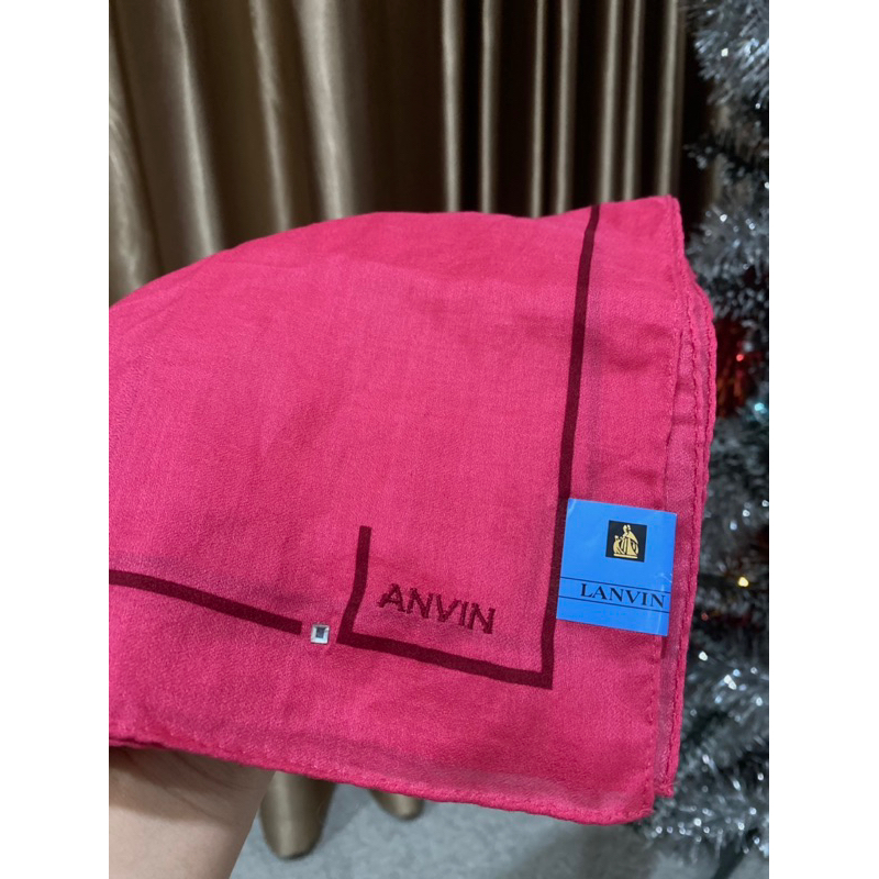 ส่งฟรี-ผ้าพันคอแบรนด์-lanvin-ของแท้