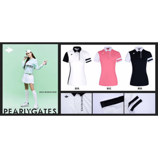 เสื้อแขนสั้นกอล์ฟหญิง Pearly gates 2023 New arrivals, PG ladies golfs shirts 2023 New Collection!!