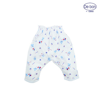 De bon  By Enfant กางเกงขายาว สีฟ้า พิมพ์ลายน้องหมี ปาร์ตี้ ไซส์ 60 เหมาะสำหรับเด็ก 0-3 เดือน