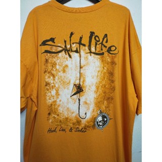 เสื้อยืด มือสอง งานแบรนด์ Salt Life อก 50 ยาว 32