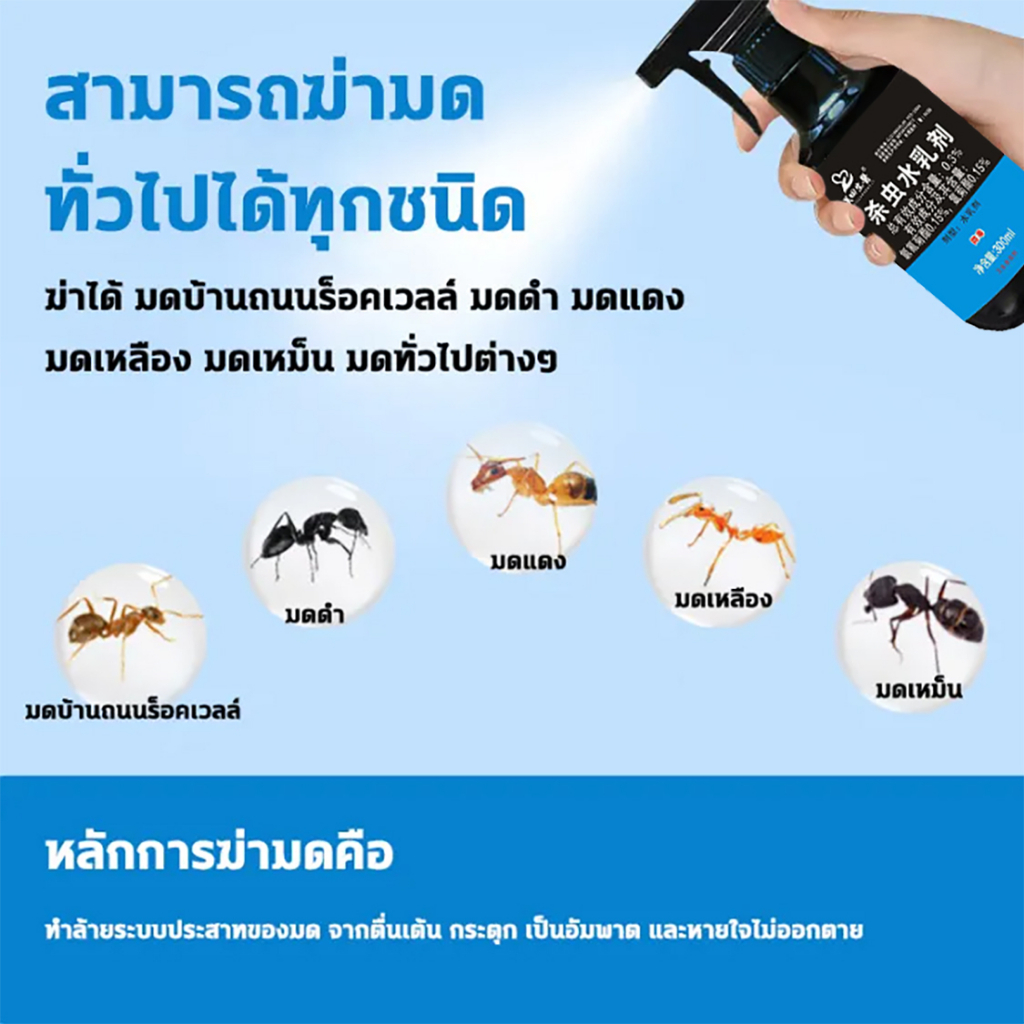 ฆ่ามดทุกชนิด-ยาฆ่ามด-ยากำจัดมด-กำจัดมด-300ml-ตายยกรัง-ไม่มีสารเคมี-สูตรปลอดภัย-ไม่ฉุน-ไม่เป็นอันตรายต่อคน