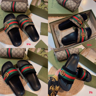 สินค้า รองเท้าแตะ Gucci 💚❤️#รองเท้าแตะผู้หญิง #รองเท้าแตะผู้ชาย #รองเท้าแตะแบบสวม #รองเท้าแบรนด์เนม