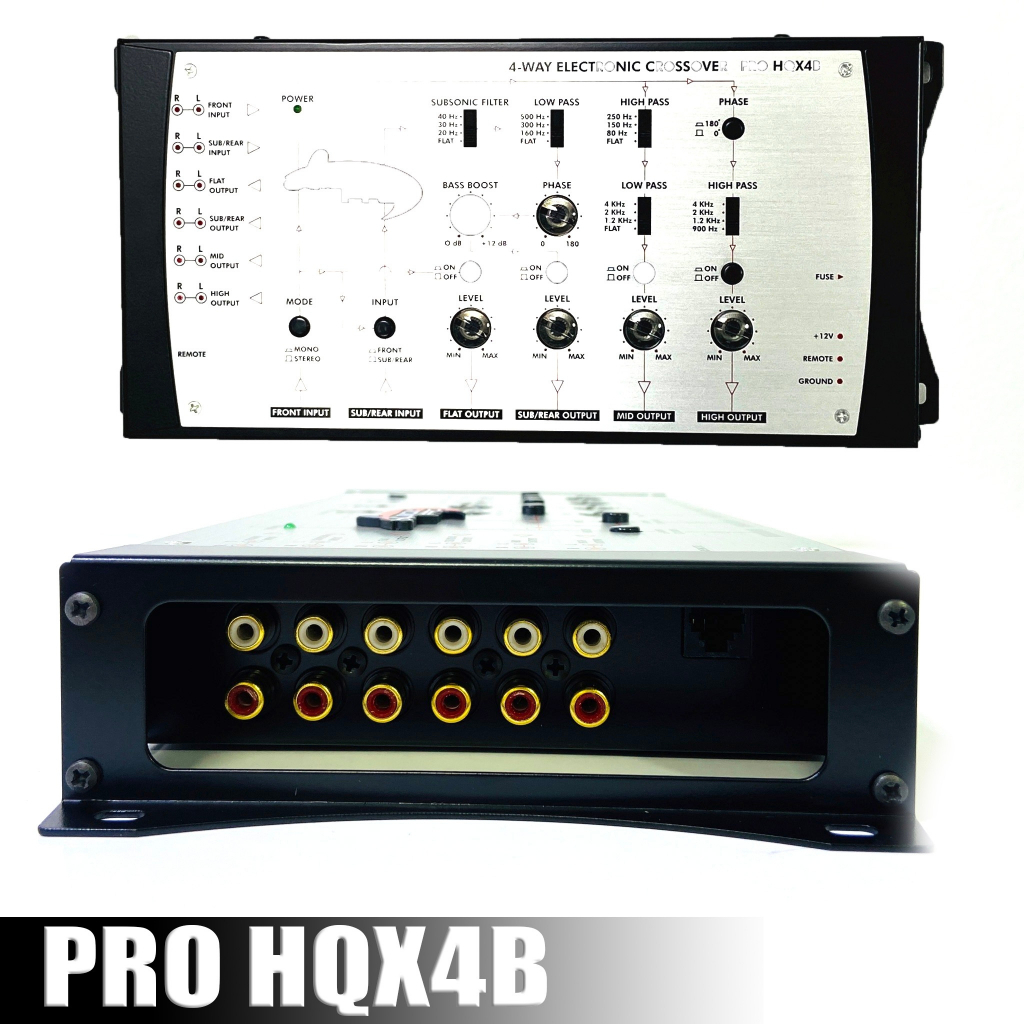 ตัวปรับแต่งเสียงคุณภาพดี-4-ชาแนลตัวท้อป-ชุดcrossover-lanzar-pro-รุ่น-pro-hox4b-ของแท้100