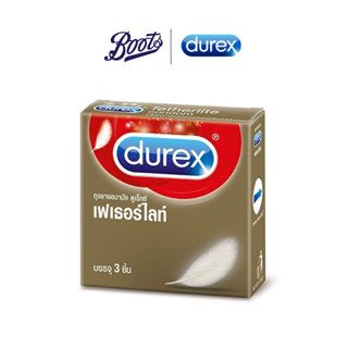 Durex ถุงยางอนามัยดูเร็กซ์ เฟเธอร์ไลท์ (3 ชิ้น)