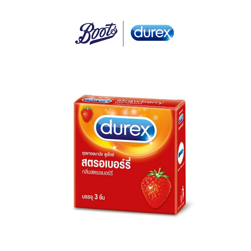 durex-ถุงยางอนามัยดูเร็กซ์-สตรอเบอร์รี่-3-ชิ้น