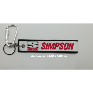 พวงกุญแจผ้า Simpson Race Products รถยนต์ รถกระบะ รถมอเตอร์ไซต์ งานปักสวยๆ สีสันสวยงาม ใช้งานง่าย เหมาะกับทุกเพศทุกวัย