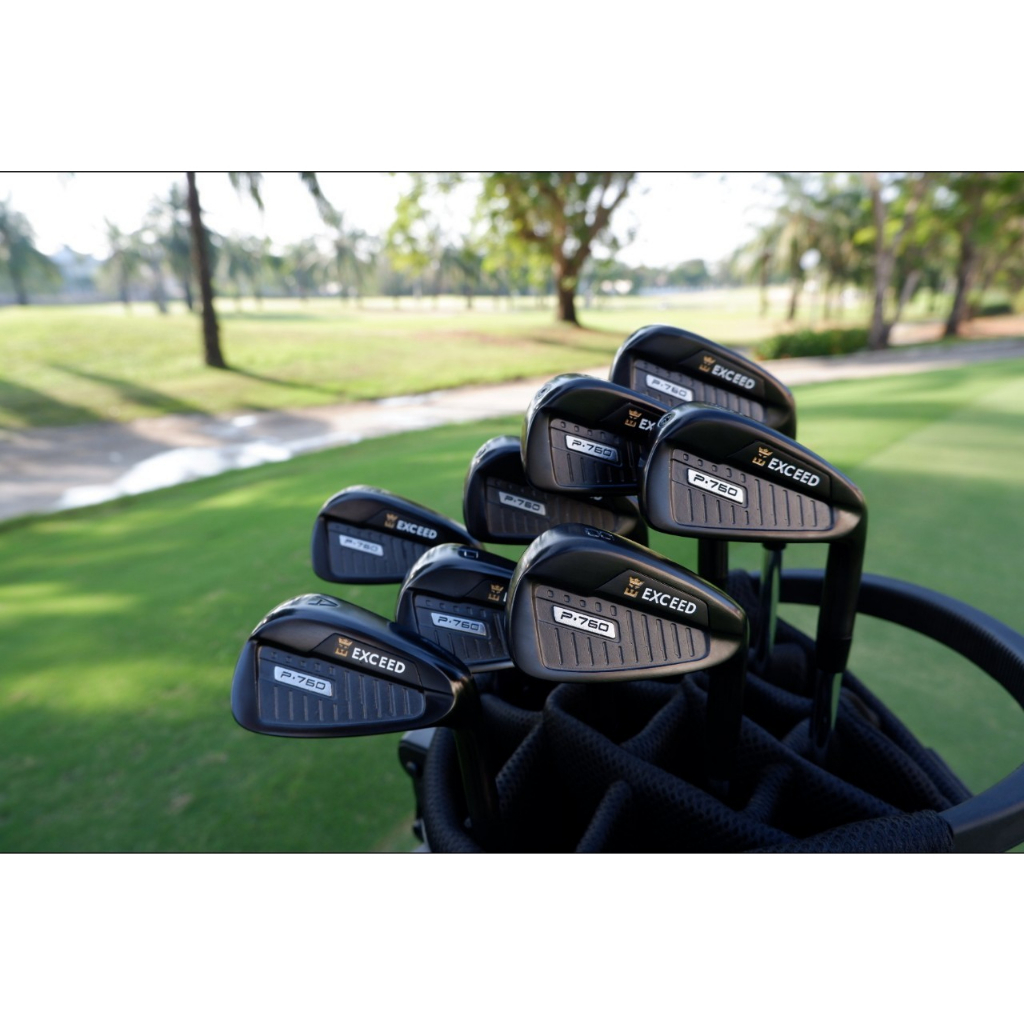 11golf-iron-set-exceed-premium-black-p760-มาพร้อมก้านเหล็ก-m10-uniflex-และก้าน-graphite-รหัส-ec-p760