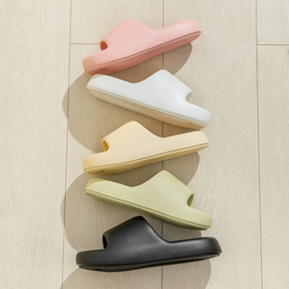 FBAShop รองเท้าแตะสไตล์เกาหลี รองเท้าพื้นนิ่มสีพื้นพาสเทลสุดน่ารักกันลื่น วัสดุทำมาจากยางใส่ได้ทั้งในบ้านนอกบ้าน💒
