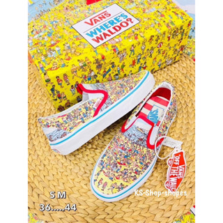 V_ans Slip On Where’s Waldo สินค้าพร้อมส่ง สางจากประเทศไทย❗️❤️