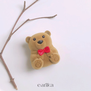 (กรอกโค้ด 72W5V ลด 65.-) earika.earrings - ted velvet jewelry box กล่องเครื่องประดับน้องหมีจิ๋ว