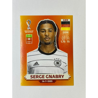 สติ๊กเกอร์สะสม Serge Gnabry ฟุตบอลโลก Worldcup 2022 Germany ของสะสมทีมฟุตบอล เยอรมัน เยอรมนี